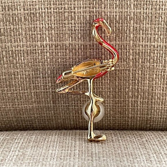 Flamingo Brooches Women Brooch Fashion Jewelry Pink Enamel Pin Bird Brooch - Picture 3 of 10